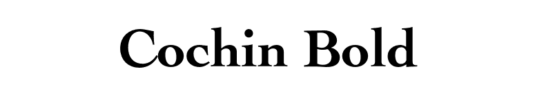 Cochin Bold font preview