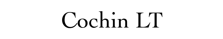 Cochin LT font preview