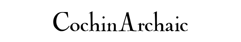 CochinArchaic font preview