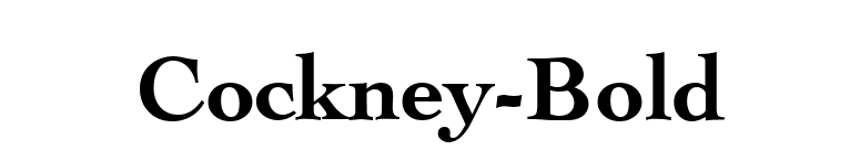 Cockney-Bold font preview