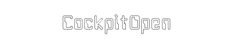CockpitOpen font preview