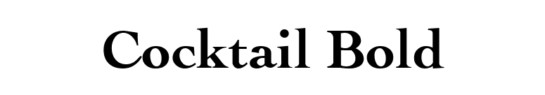 Cocktail Bold font preview