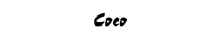Coco font preview