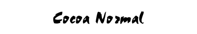 Cocoa Normal font preview
