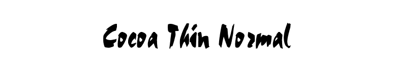 Cocoa Thin Normal font preview