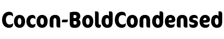 Cocon-BoldCondensed font preview