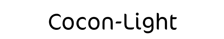 Cocon-Light font preview