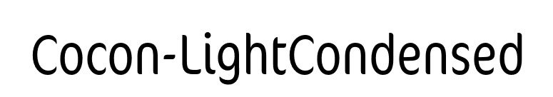 Cocon-LightCondensed font preview