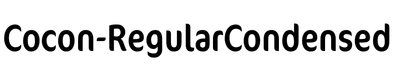 Cocon-RegularCondensed font preview