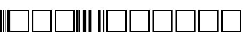 Code39 Regular font preview