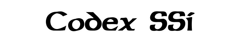 Codex SSi font preview