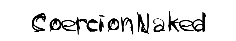 CoercionNaked font preview