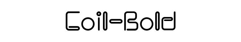 Coil-Bold font preview