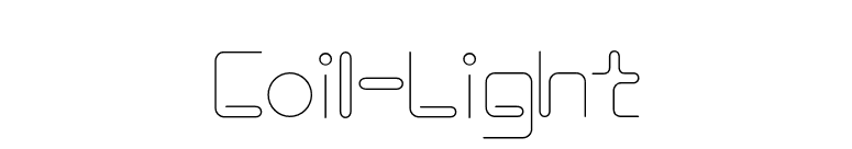 Coil-Light font preview