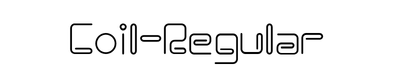 Coil-Regular font preview