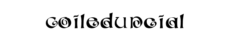 CoiledUncial font preview