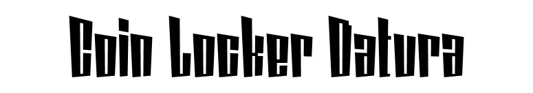 Coin Locker Datura font preview