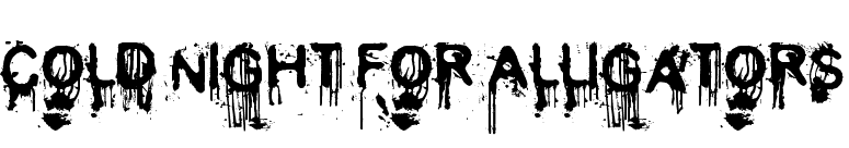 Cold Night for Alligators font preview