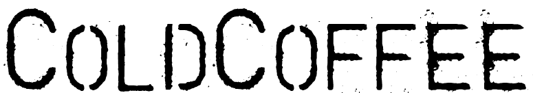 ColdCoffee font preview