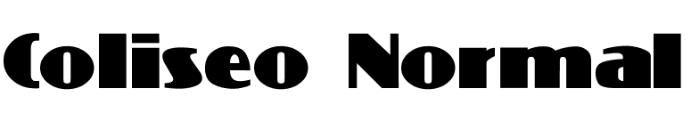 Coliseo-Normal font preview