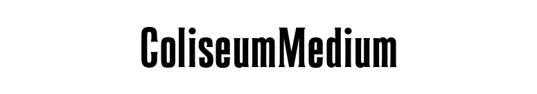 ColiseumMedium font preview