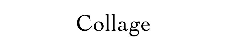 Collage font preview