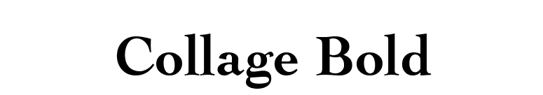 Collage Bold font preview