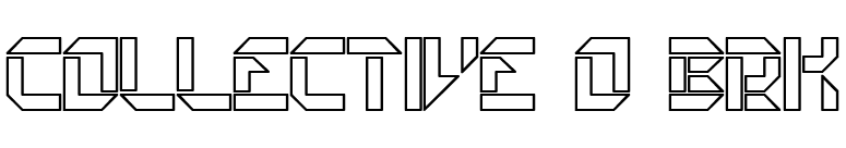 Collective O BRK font preview
