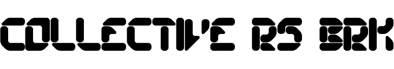 Collective RS BRK font preview