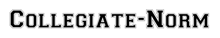 Collegiate-Norm font preview