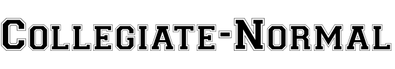 Collegiate-Normal font preview