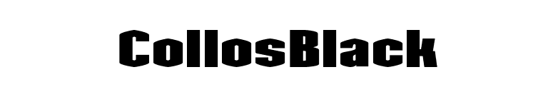 CollosBlack font preview