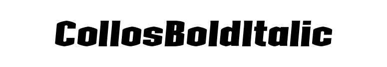 CollosBoldItalic font preview