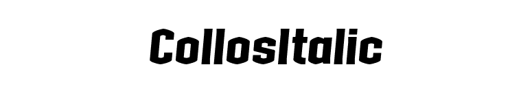 CollosItalic font preview