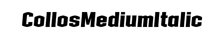 CollosMediumItalic font preview