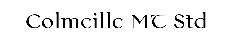 Colmcille MT Std font preview