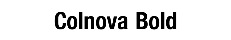 Colnova Bold font preview