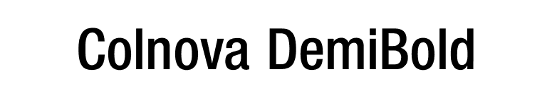 Colnova DemiBold font preview