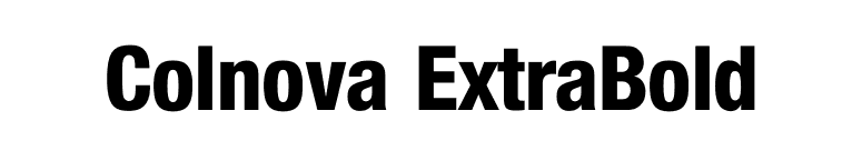 Colnova ExtraBold font preview