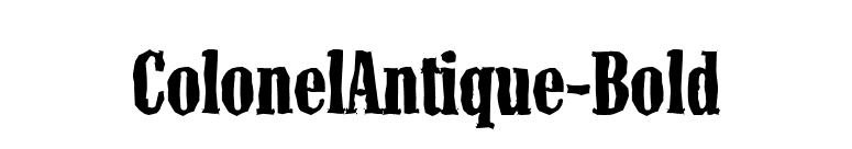 ColonelAntique-Bold font preview