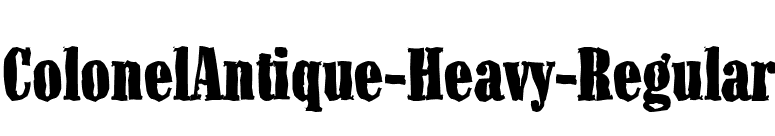 ColonelAntique-Heavy-Regular font preview