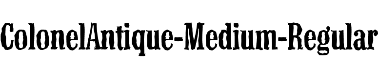 ColonelAntique-Medium-Regular font preview