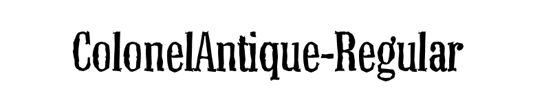 ColonelAntique-Regular font preview