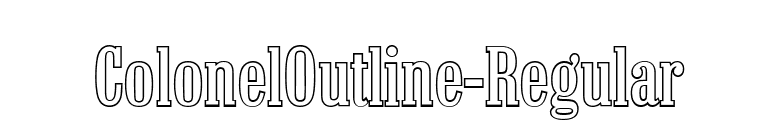 ColonelOutline-Regular font preview