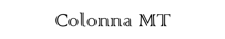 Colonna MT font preview