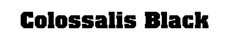Colossalis Black font preview