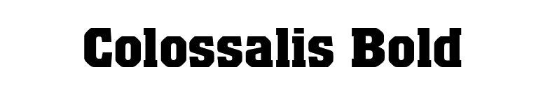 Colossalis Bold font preview