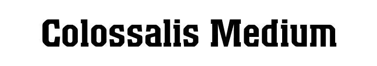 Colossalis Medium font preview