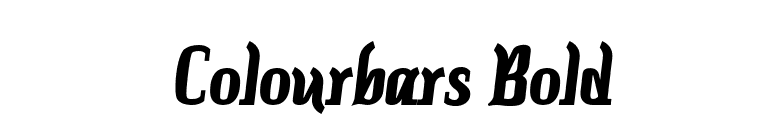 Colourbars Bold font preview