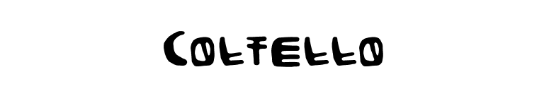 Coltello font preview